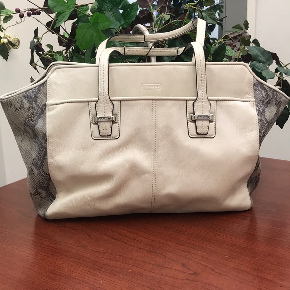 COACH Taylor Mixed Exotic Alexis Carryall